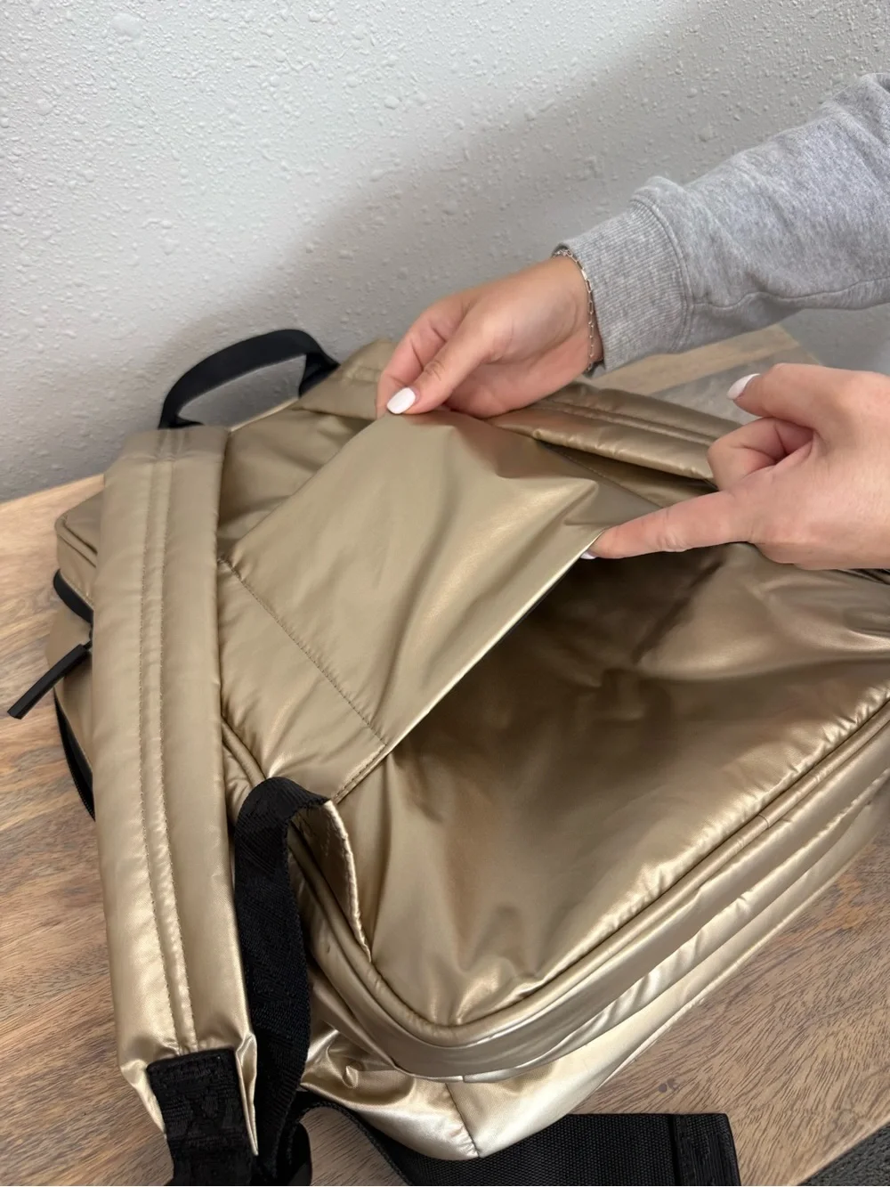 Calpak Luka 15 inch Laptop Gold Backpack
